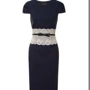 NWT Navy Blue London Dress Company sheath dress